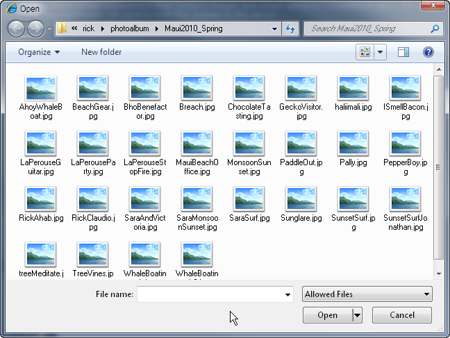 open exe files windows 7